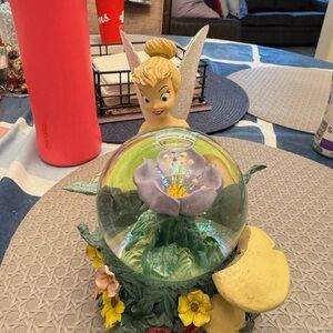 Tinker Bell Snow Globe with Floral Base